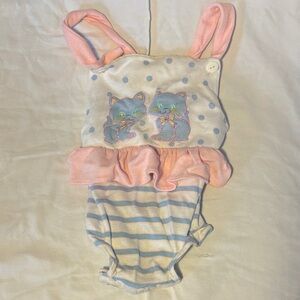 Cute Polka Dot and Striped Kids Bodysuit